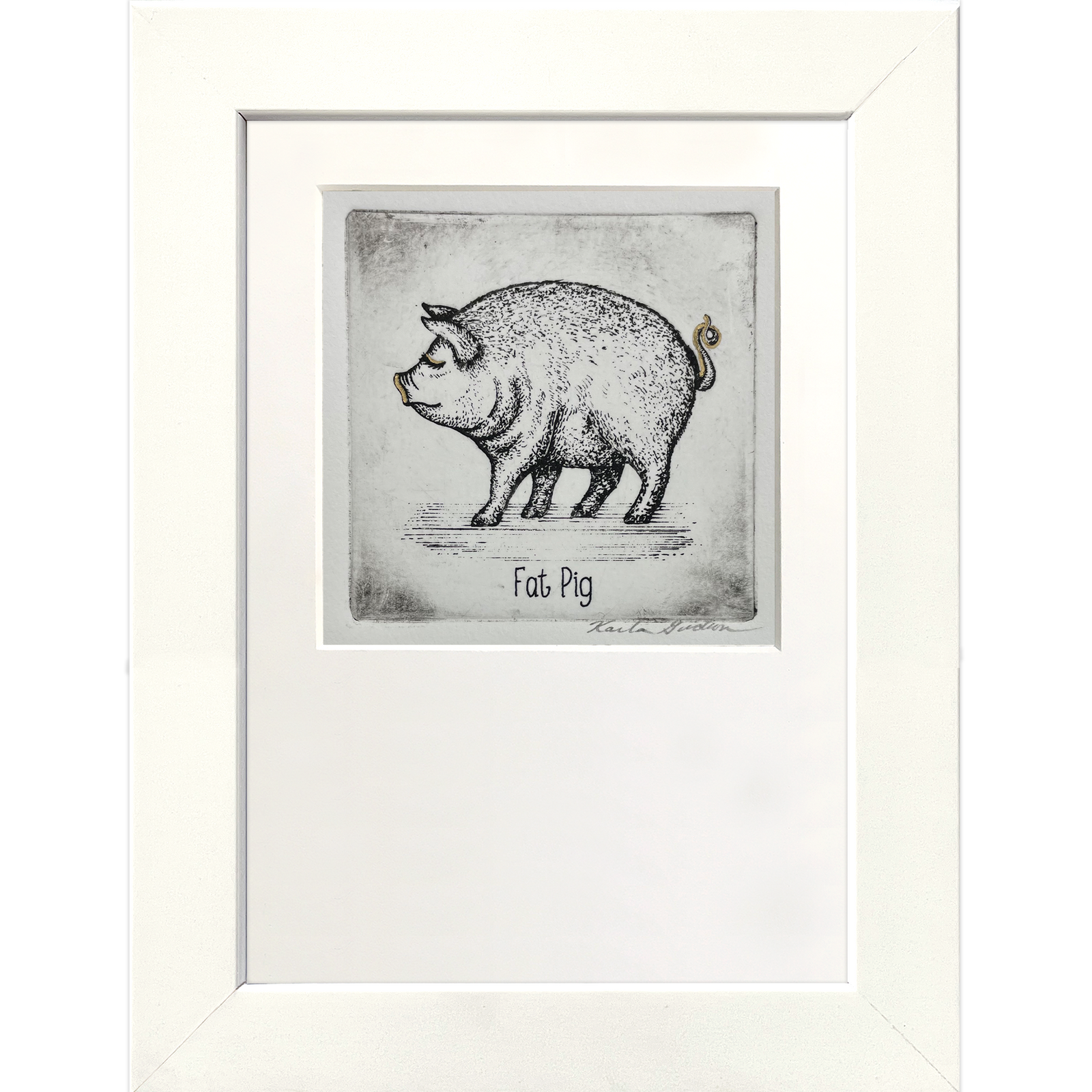 Fat Pig (Black & White)