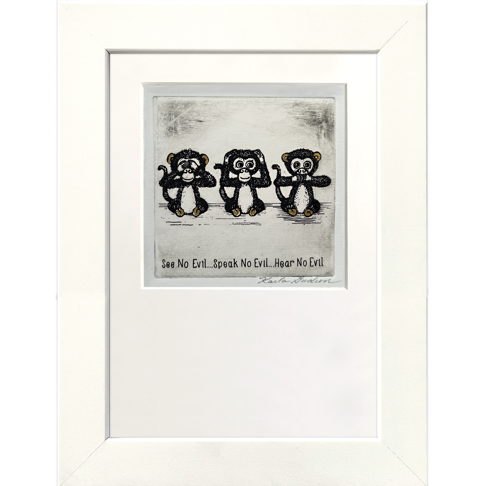 See No Evil...Hear No Evil...Speak No Evil (Black & White)