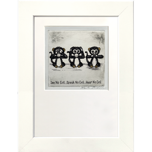 See No Evil...Hear No Evil...Speak No Evil (Black & White)