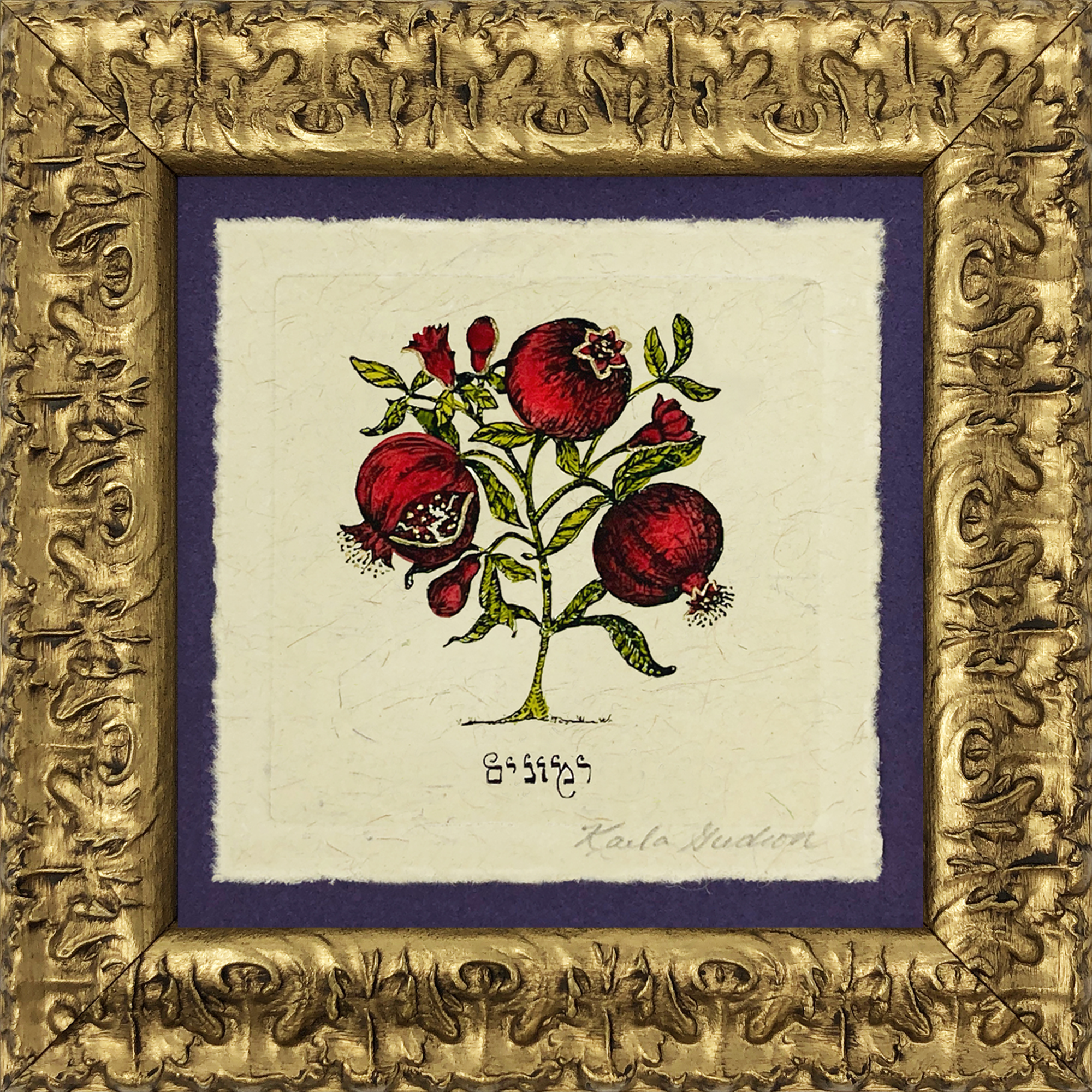 Pomegranates - Hebrew