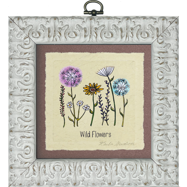 アート・デザイン・音楽 MORE COMMON WILD FLOWERS LOs_-_White_Frame_-_72_-
