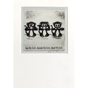See No Evil...Hear No Evil...Speak No Evil (Black & White)