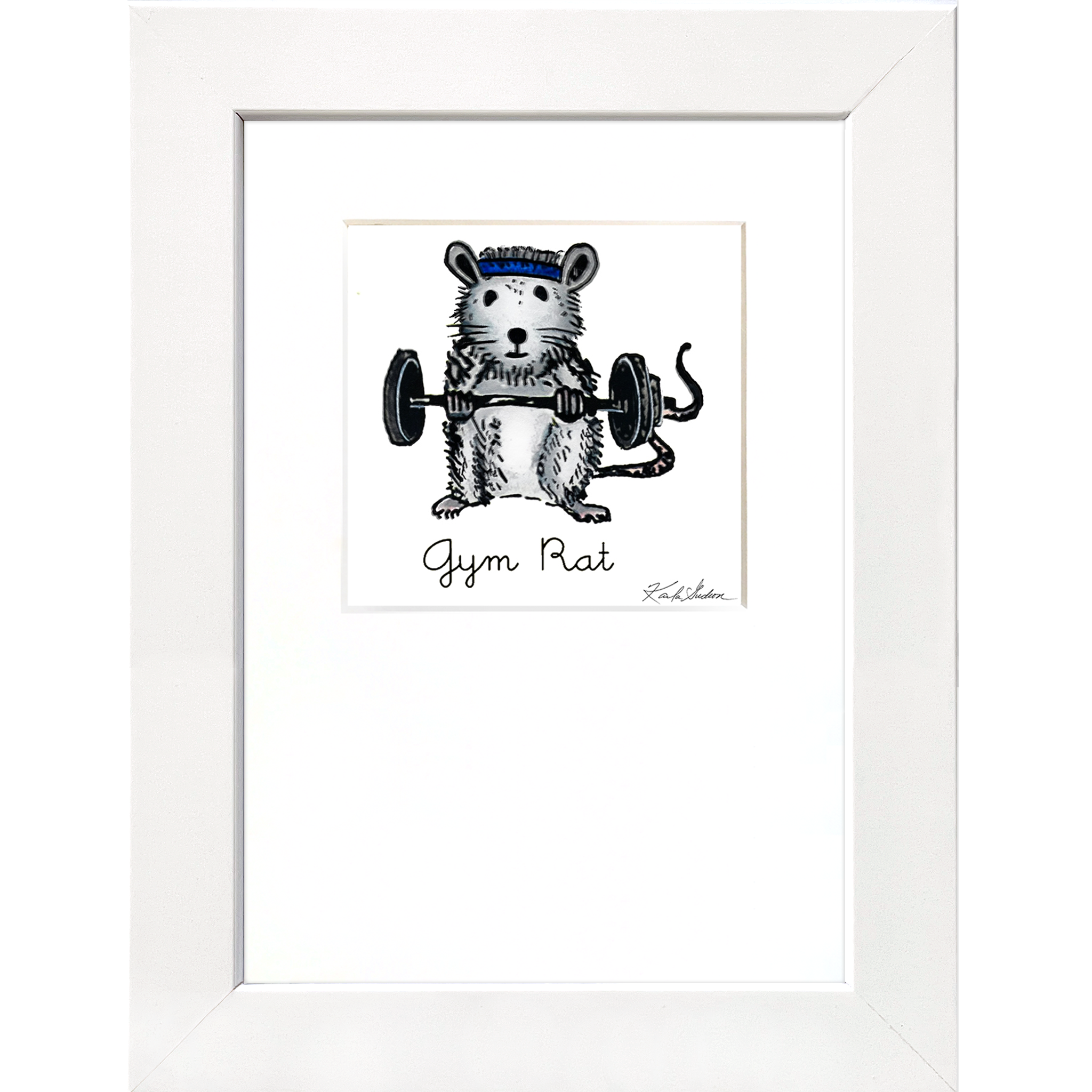 Gym Rats Notebook Gym Rat - Lifting - Karla Gudeon Art & Design