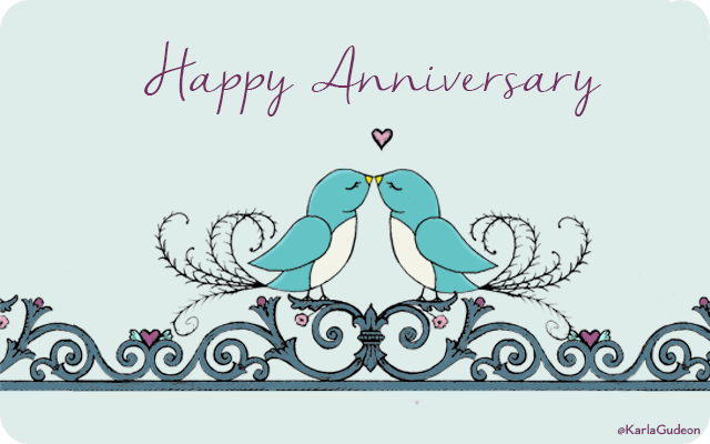 Happy Anniversary Gift Card